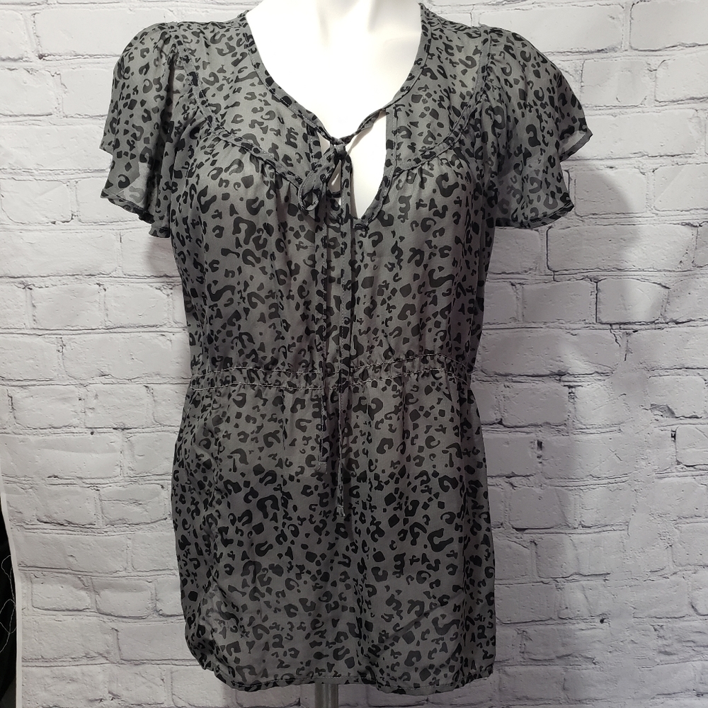 Anchor Blue Sheer top Large